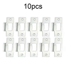Plaque de remplacement standard de loquet tubulaire en acier inoxydable (5/10 pièces) pour gâche de
