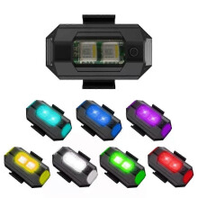 Lampe stroboscopique LED rechargeable 5 V CC, signal de détresse pour vol de nuit, 7 couleurs, pour