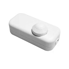 (noir) Variateur rotatif pour lampe LED 220-240 V CA, interrupteur en ligne pour lampe de table LED,