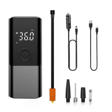 Pompe à air rechargeable 6000 mA, gonfleur de pneus sans fil portable, compresseur numérique pour pneus