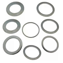 1 jeu de 8 bagues de réduction pour lame de scie circulaire en acier rapide, bague de conversion pour