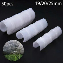Lot de 50 clips de fixation pour film plastique 20/25 mm, pinces de serrage pour serre, pinces pour