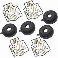 Kit de réparation de carburateur pour Kawasaki ZX6R ZX600 ZZR600 ZX-6 ZX 600 ZZR : membrane et vis d'air.