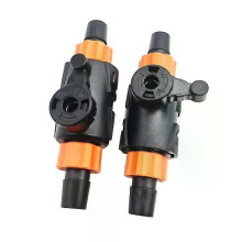 1 régulateur d'entrée d'eau pour aquarium de 12 mm, tube de régulation de débit, séparateur de tuyau,
