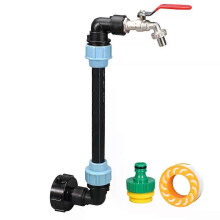 Kit de raccordement adaptateur IBC avec vanne à bec 3/4 pour conteneur-citerne et réservoir d'eau de