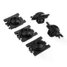 Lot de 20 fixations en nylon pour pare-boue de voiture, compatibles avec Peugeot 307 et Citroën C4.