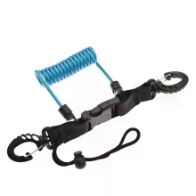 Câble spiralé anti-perte pour appareils photo et lampes torches, avec cordon de sécurité pour la plongée,