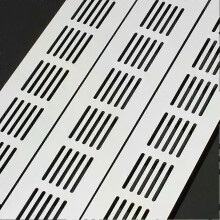 Grille de ventilation 50 mm en alliage d'aluminium, maille respirante noire, pour meuble à chaussures.