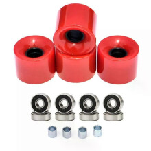 Améliorez votre skateboard avec notre jeu de 4 roues 60x45mm 78A, roulements ABEC 9 et entretoises inclus