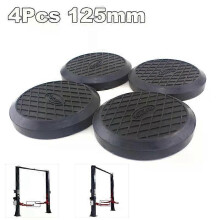 4 patins de bras universels ronds en caoutchouc de 125 mm, robustes, pour pont élévateur de camions