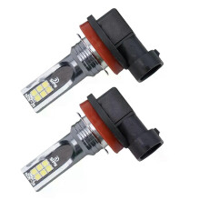Kit de 2 ampoules LED H11/H8/H9 pour phares, lumière blanche 6000K-6500K, feux de jour, antibrouillards