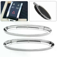 Lot de 2 porte-clés télécommande chromés C2P15136 pour Jaguar XF XK XKR