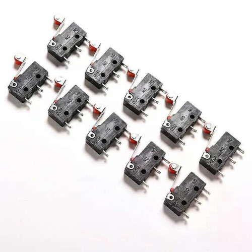 10 micro-interrupteurs de fin de course à levier à galet KW12-3 pour circuit imprimé