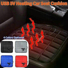 Coussin chauffant de voiture, siège chauffant confortable avec câble USB, chauffage rapide, température