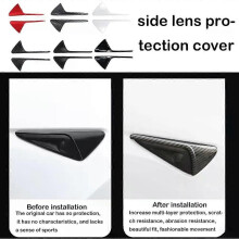 Protection de caméra latérale en fibre de carbone pour Tesla Model 3/Y/X/S - Accessoires de modification