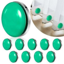 Lot de 10 poids magnétiques pour rideaux, étanches et compacts, puissants, pour nappes, rideaux de douche