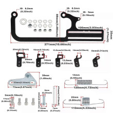Kit de fixation de câble d'accélérateur 304147 pour transmission automatique EZEFI GM 700R4
