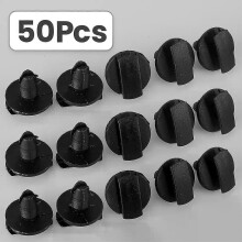 856553 Lot de 50 pièces de protections d'ailes, clips de fixation et rivets pour passage de roue, compatibles