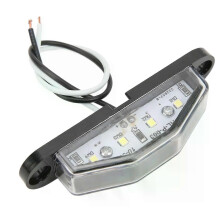 Éclairage de plaque d'immatriculation à 4 LED, 1030 V, étanche IP67, lampe durable pour remorque, camping-car,