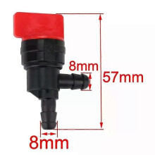 Lot de 2 vannes d'arrêt de carburant à 90 degrés de 1/4 pouce pour moteurs Briggs & Stratton 698181,
