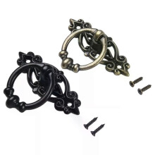 Poignées de tiroir et de porte de placard de cuisine en bronze antique, boutons de meubles vintage,