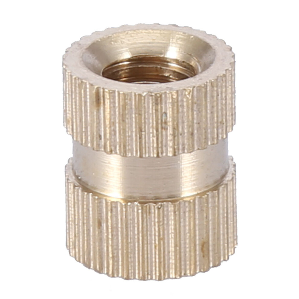 M6 Brass Knurled Round Insert Nuts Molded In Cylinder Embedded 5 Units 6931363291504