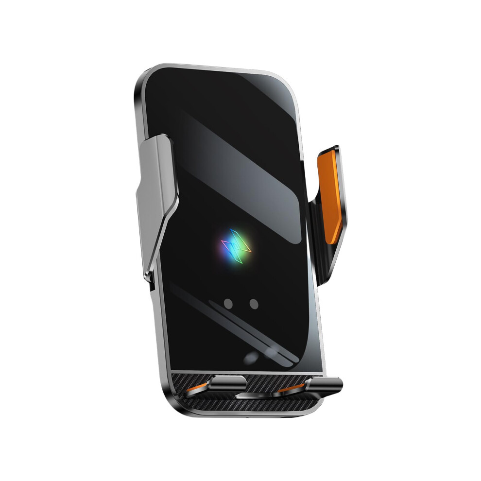 Single Touch 360 Degree Rotatable Vent Phone Holder Fast Charging Car Mount For Smartphones Auto Sensing Black 9105992289585