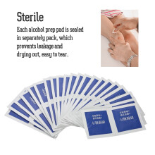 Silver Jewelry Pierced Ear Cotton Pads 100pcs for Medical Alcohol Disinfection
