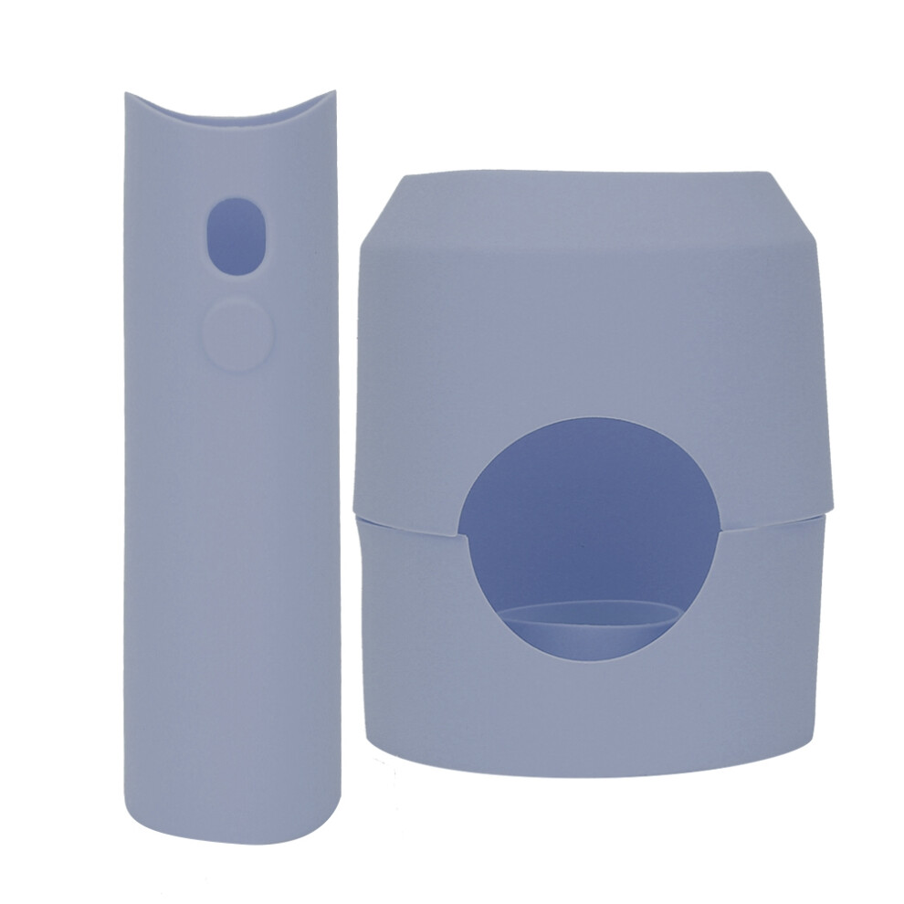 Lavender/Gray Eco-Friendly Silicone Hair Dryer Cover Universal Fit