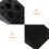 Wheel Chock Per In Gomma Nera Con Antislittamento 8