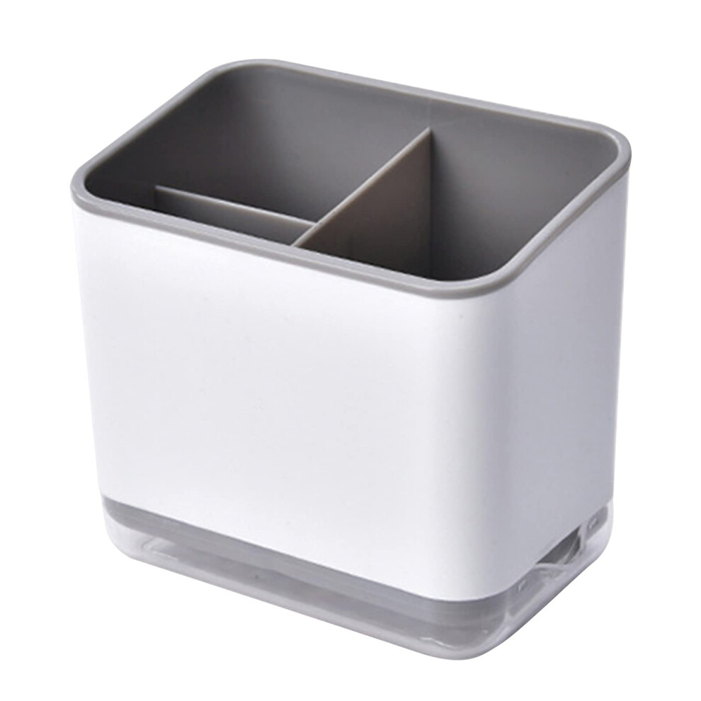 Cutlery Drying Rack for Multifunctional Use, High-Quality ABS Sink Cleaning Caddy, Grey Kitchen Utensil Organizer with Drain Hole, Removable Utensil H-image-OPC-PN5ZCGB-NEW