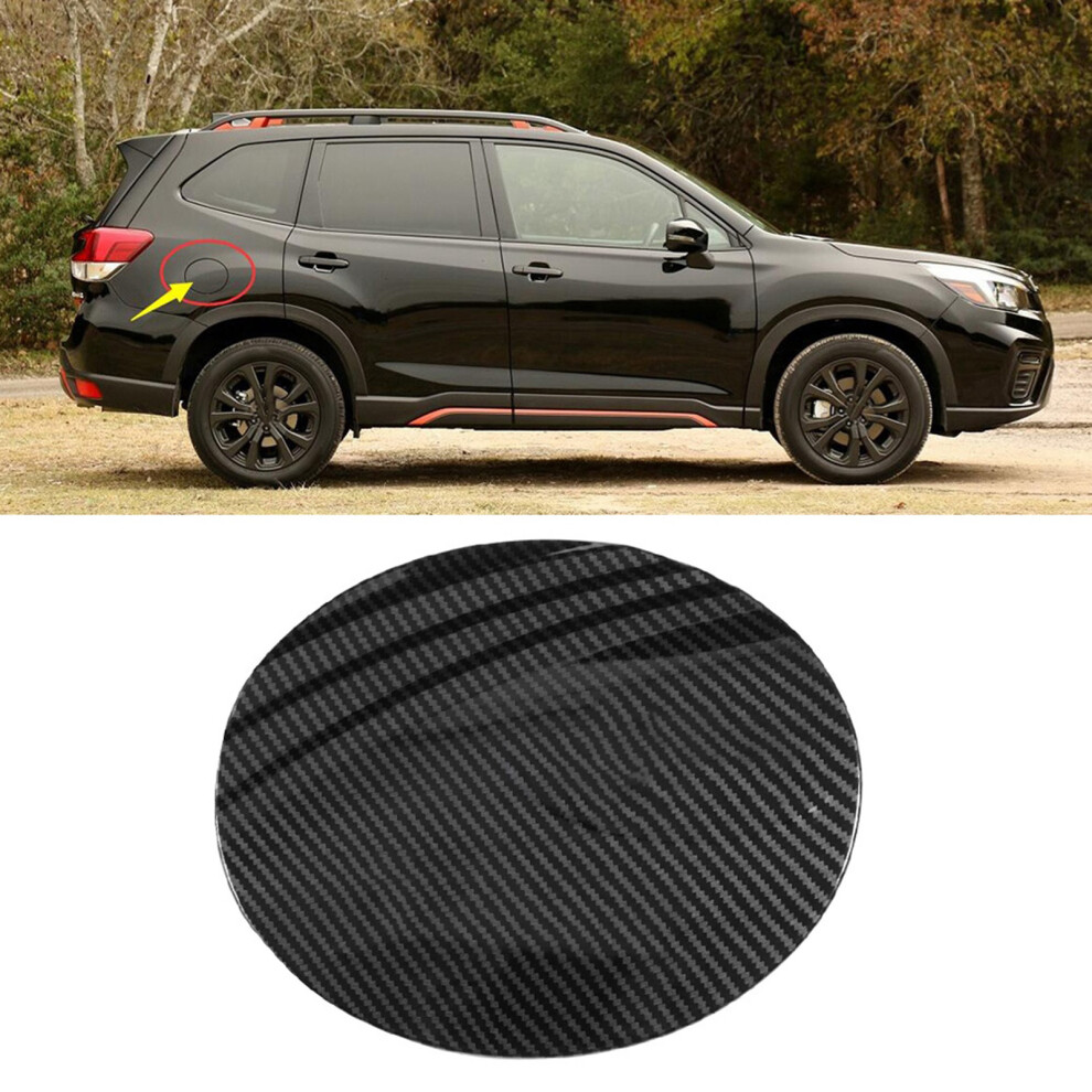 Carbon Fiber Style Gas Cap Cover For Subaru Forester Sk 2019 7651363295485