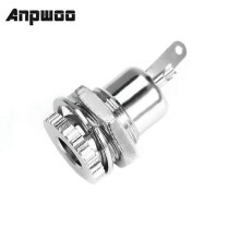 Lot de 5 connecteurs femelles filetés DC-099 55 mm x 21 mm 30 V 10 A pour montage sur panneau