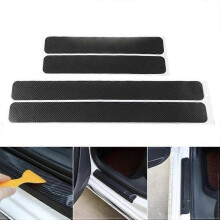 Film protecteur autocollant en fibre de carbone 3D pour portières de voiture