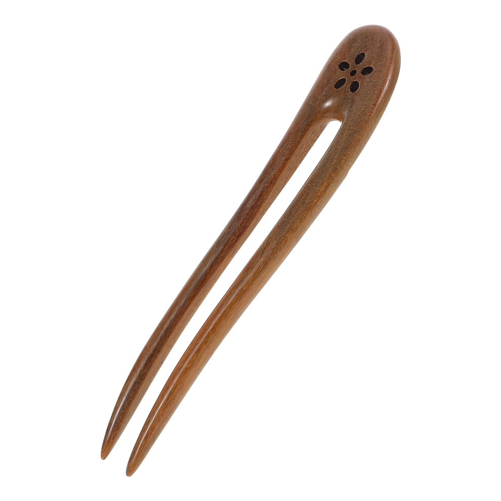 Pettine Manuale A U In Legno Per Acconciature Eleganti Hanfu-image