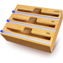 Étiquettes gravĂ©es sur un organiseur en bambou pour une cuisine instantanĂ©ment identifiable et organisĂ©e, avec des fonctionnalitĂ©s faciles Ă