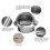 Κάλυμμα εξαερισμού για την εξάτμιση του καπό, από ανοξείδωτο ατσάλι με στρογγυλή 2