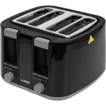 Leivänpaahdin - Lund - 67501 - 1500W - 4 viipaletta - Musta