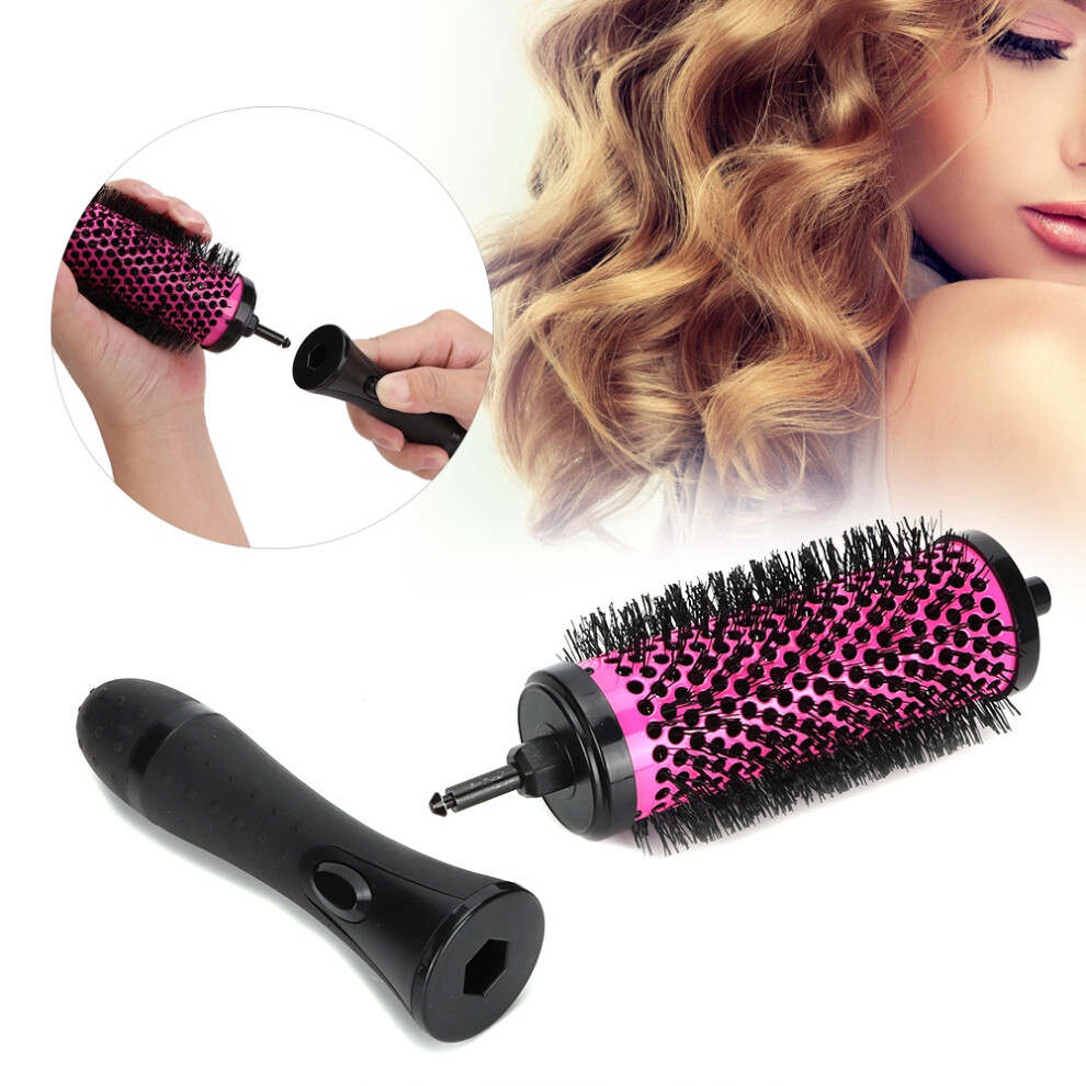 High Temp Resistant Round Hair Comb for Curling and Styling Detachable Design