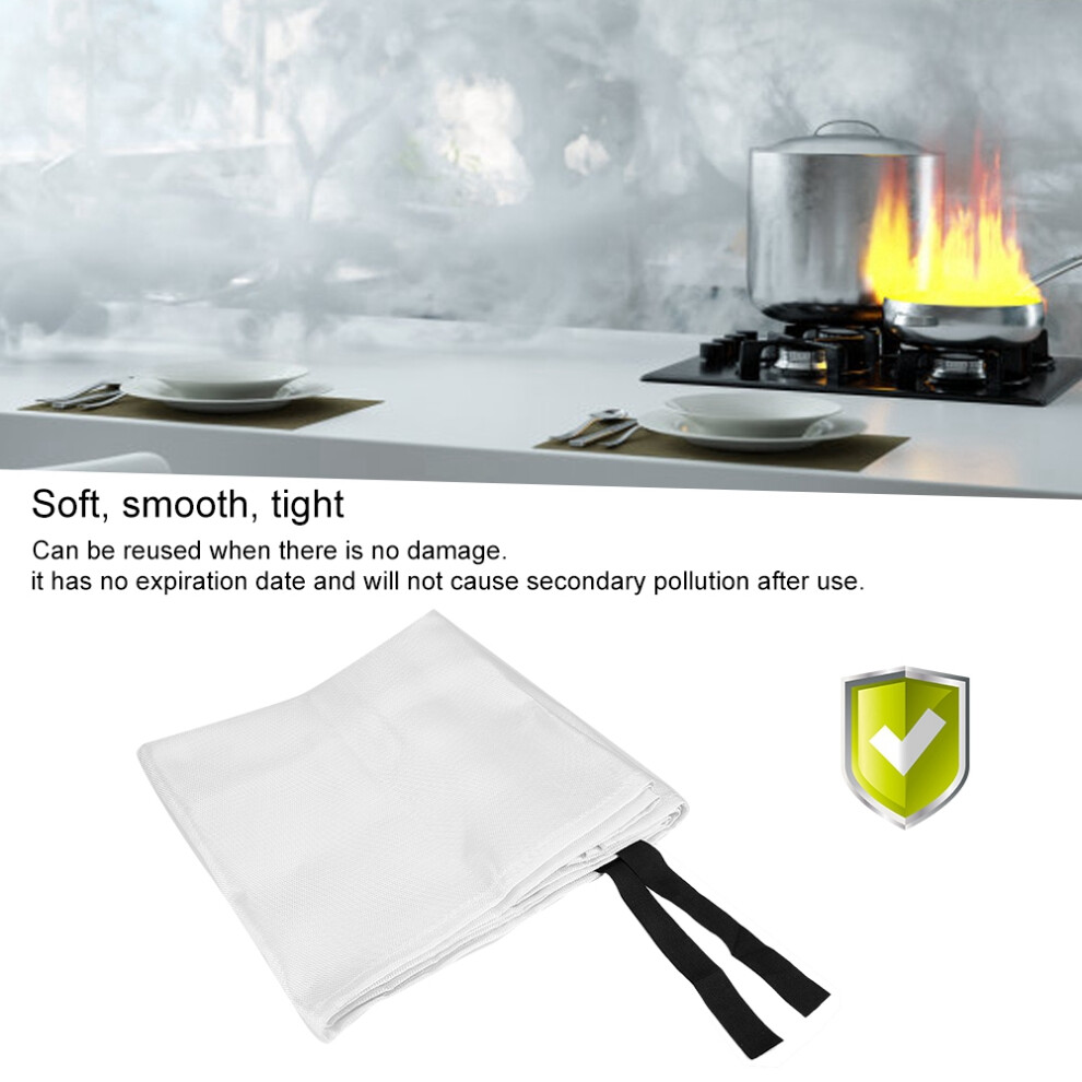 Fiberglass Emergency Fire Safety Blanket For Kitchen, Camping, Car (1.8X1.8m) 5091363296822
