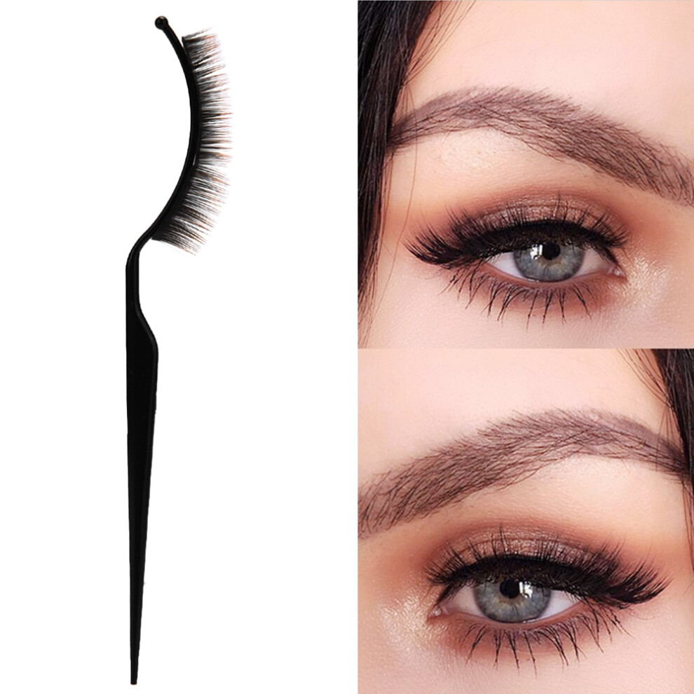 Unisex Black 2Pcs Grafting Eyelashes Helper Tool False Eyelash Extension Display Stick