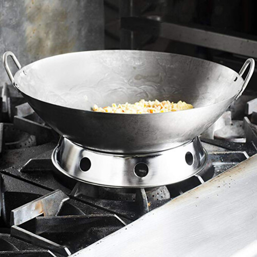 Σχάρα Wok από ανοξείδωτο ατσάλι για ασιατικό εργαλείο μαγειρέματος, προσαρμογέας 1