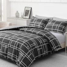(Brick Charcoal, Double) Cheetah Print Premium Microfiber Duvet Cover Set with Pillow Covers Luxury Single Double King Size Super King Beddi