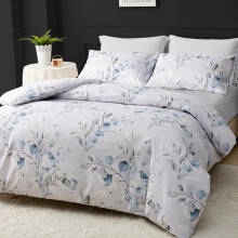 (Gizmo White Floral, Super-King) Cheetah Print Premium Microfiber Duvet Cover Set with Pillow Covers Luxury Single Double King Size Super King Beddi