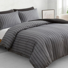 (Charming Black Grey, Super-King) Cheetah Print Premium Microfiber Duvet Cover Set with Pillow Covers Luxury Single Double King Size Super King Beddi