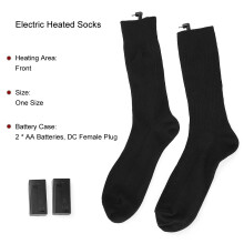 Beheizte Socken Modell 50C, 2 AA-Batterien, 41,510,5 cm Schwarz