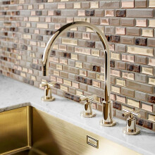 (multicolor, 10pcs) 3D Brick Pattern Wall Tile Sticker, 10pcs Self-adhesive Waterproof Wallpaper, Heat-resistant Easy to Stick and