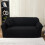 (Grey, 2-Seater) Solid Color Sofa Cover with Pillowcase, 1 Count Modern Simple Sofa Slipcover with 1 Count Pillowcase without Core, 8
