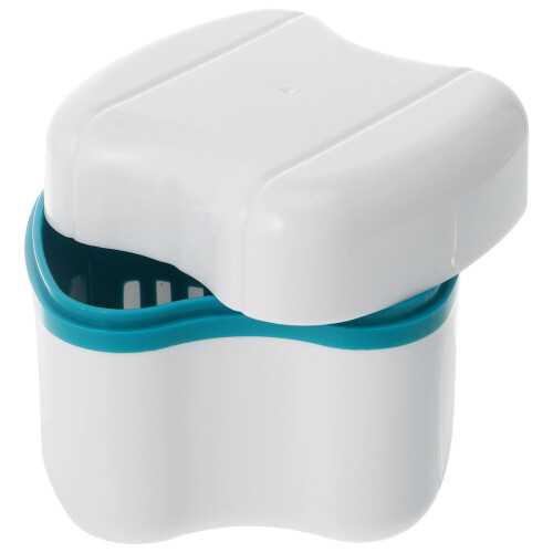 Scatola Custodia Per Dentiera Con Risciacquo Verde
