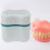 Scatola Custodia Per Dentiera Con Risciacquo Verde 10